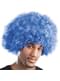 Peruca afro azul unissex