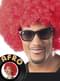 Peruca afro vermelha unissex