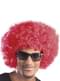 Peruca afro vermelha unissex