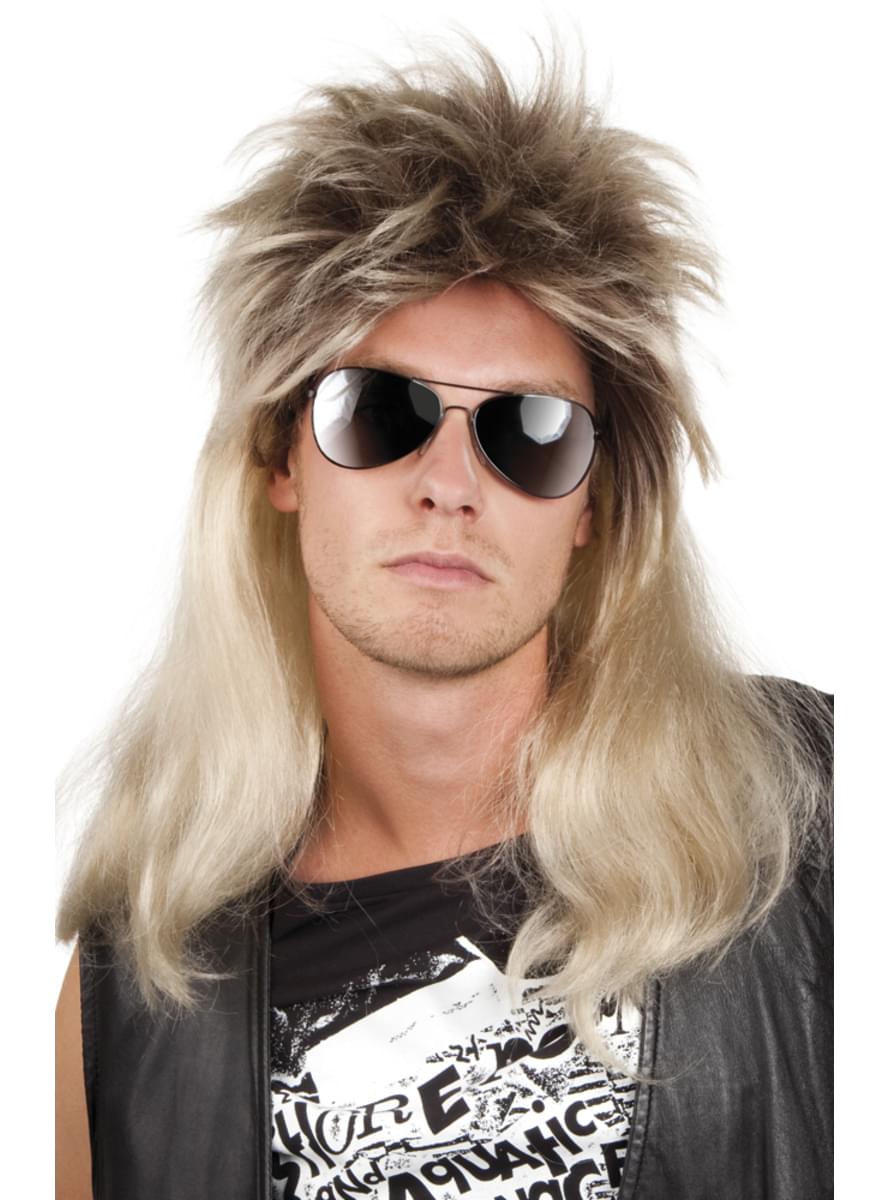Blonde Rocker Wig for Men. The coolest Funidelia