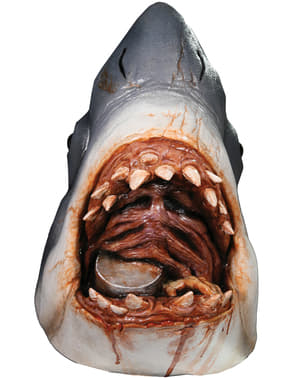 Reālistiska lateksa haizivs maska