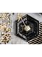 6 platos pentagonales negros con bordes dorados de papel (23 cm) - Gold 30th Birthday