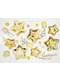 6 platos dorados con forma de estrella de papel (23 cm) - Princess Party