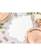 6 assiettes rose gold de 18 cm en carton - Vintage Birthday
