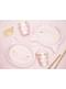 6 platos rosas con forma de gato de papel (22x20 cm) - Meow Party
