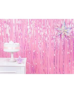 Satin ribbon in pale lilac measuring 25mm x 25m