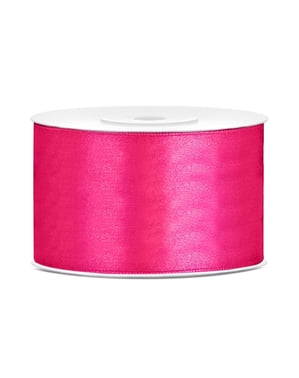 Pita satin dalam warna pink gelap berukuran 38mm x 25m