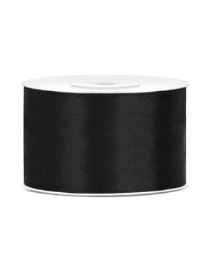 Musta satiininauha 38mm x 25m