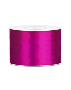 Pita satin dalam fuschia gelap berukuran 50mm x 25m