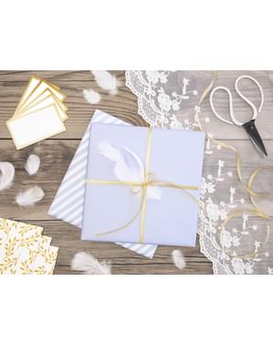 Fita acetinada dourado claro de 6 mm x 25 m