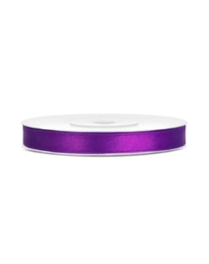Pita satin berwarna ungu berukuran 6mm x 25m