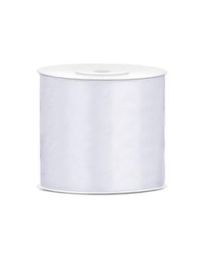 Satinband vitt 75mm x 25m