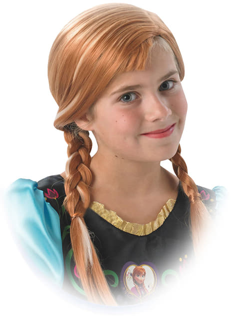 Girls Anna Frozen Wig