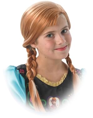 Peluca de Anna Frozen para niña