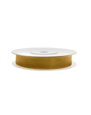 Altın şifon şerit 0.6 cm