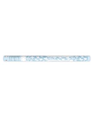 Canhão de confete de borboletas brancas de 80 cm