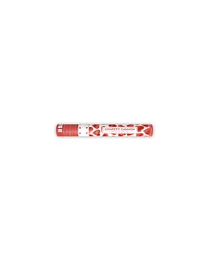Confetti Cannon z rdečimi srčki, 40cm