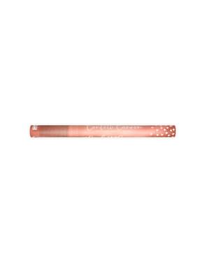 Cannon Confetti dengan Rose Gold Hearts, 60 cm