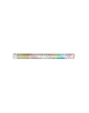 Canon à confettis iridescent de 60 cm