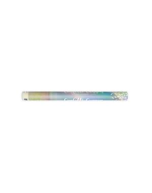 Konfettikanone regenbogenfarben 60 cm