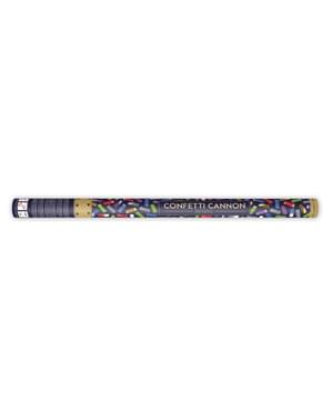 Cannon Confetti dengan Multicolor Foil Serpentine, 80cm