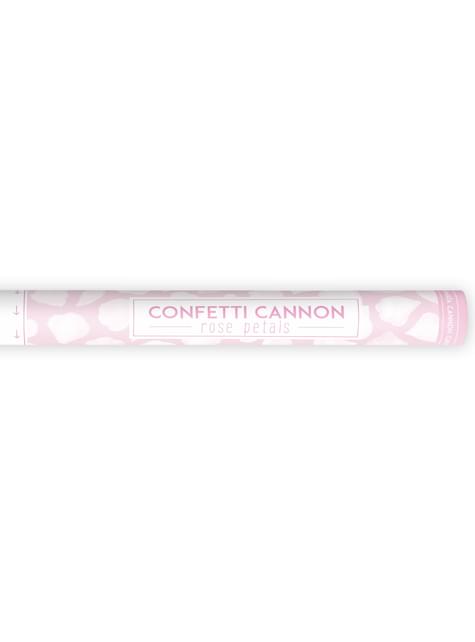 Cannone di coriandoli con petali bianchi di 60cm