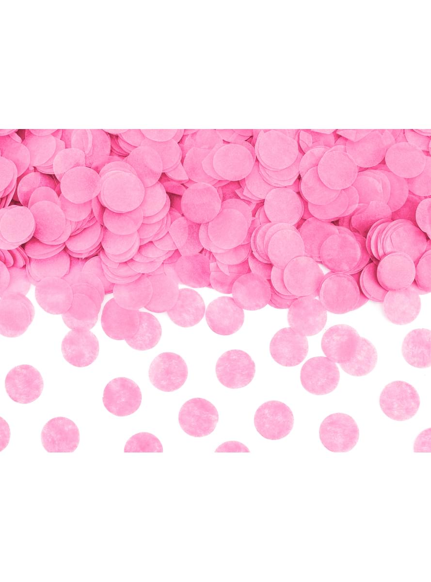 Canon à confettis rose de 60 cm