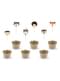 6 cápsulas para cupcakes de papel Kraft - Woodland