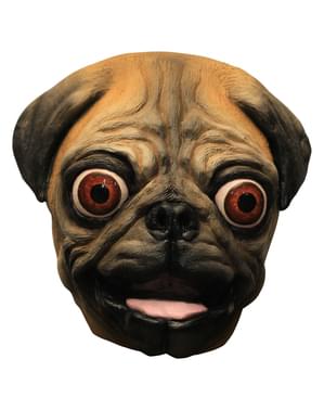 Máscara de perro Carlino de látex