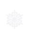 10 décorations de table blanches flocon de neige rond de 13 cm - Christmas