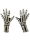 Long white skeleton gloves