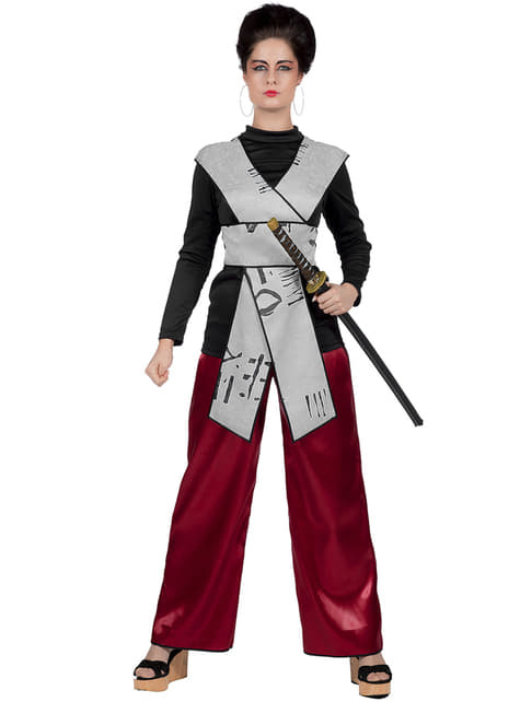 Recientemente rutina Enlace Disfraz de samurai para mujer. Have Fun! | Funidelia