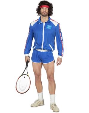 男性のための80年代のテニス選手のコスチューム
