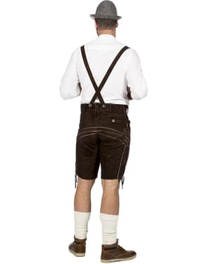 Brun Lederhosen til Menn