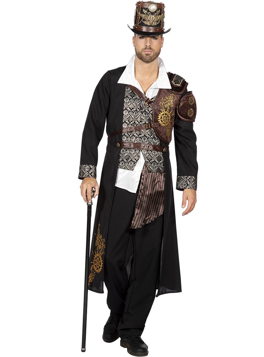 Steampunk Vest til Menn i Brun