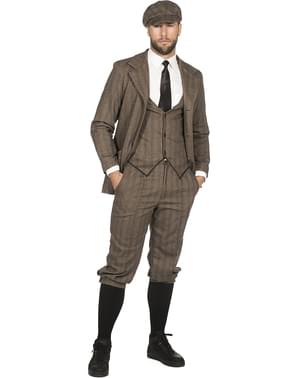 Chaqueta de Gángster marrón para hombre