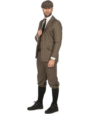 Chaqueta de Gángster marrón para hombre