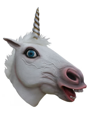 Topeng unicorn lateks untuk orang dewasa
