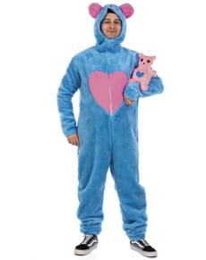 disfraz de oso carinoso azul para adulto - oso amoroso fortnite disfraz