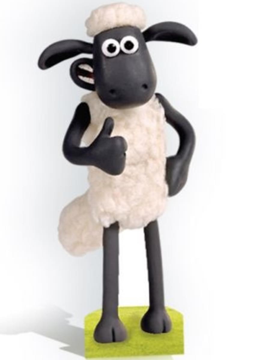 Shaun das Schaf Figur in Lebensgröße für Partys Funidelia