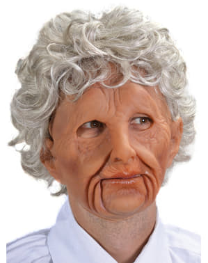 Латексова маска на възрастна жена