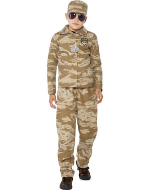 Boys Desert Soldier Costume