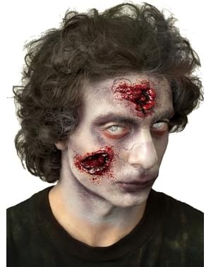 Prótese em látex mordidas de zombie