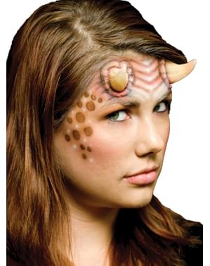 Cuernos cortos de alien de látex