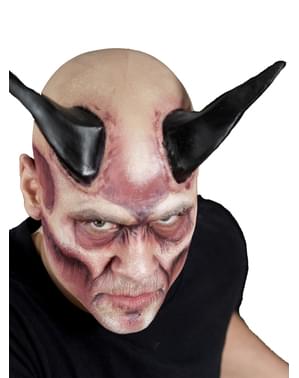 Cornos gigantes Black demon em látex