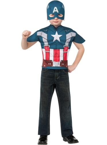 Boys Retro Captain America Costume Kit