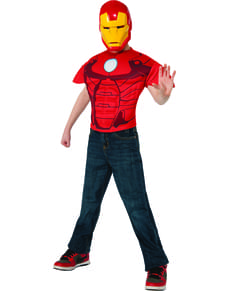 Kit Costume Iron Man musclé garçon