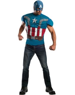 Captain America Kostüm für Herren retro und muskulös Captain America: Der Wintersoldat