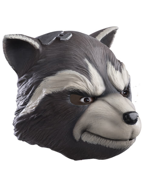 Masker Rocket Raccoon Guardians of the Galaxy deluxe voor volwassenen
