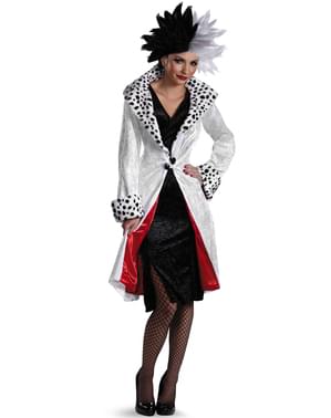 Kostum Wanita Cruella de Vil 101 Dalmatians